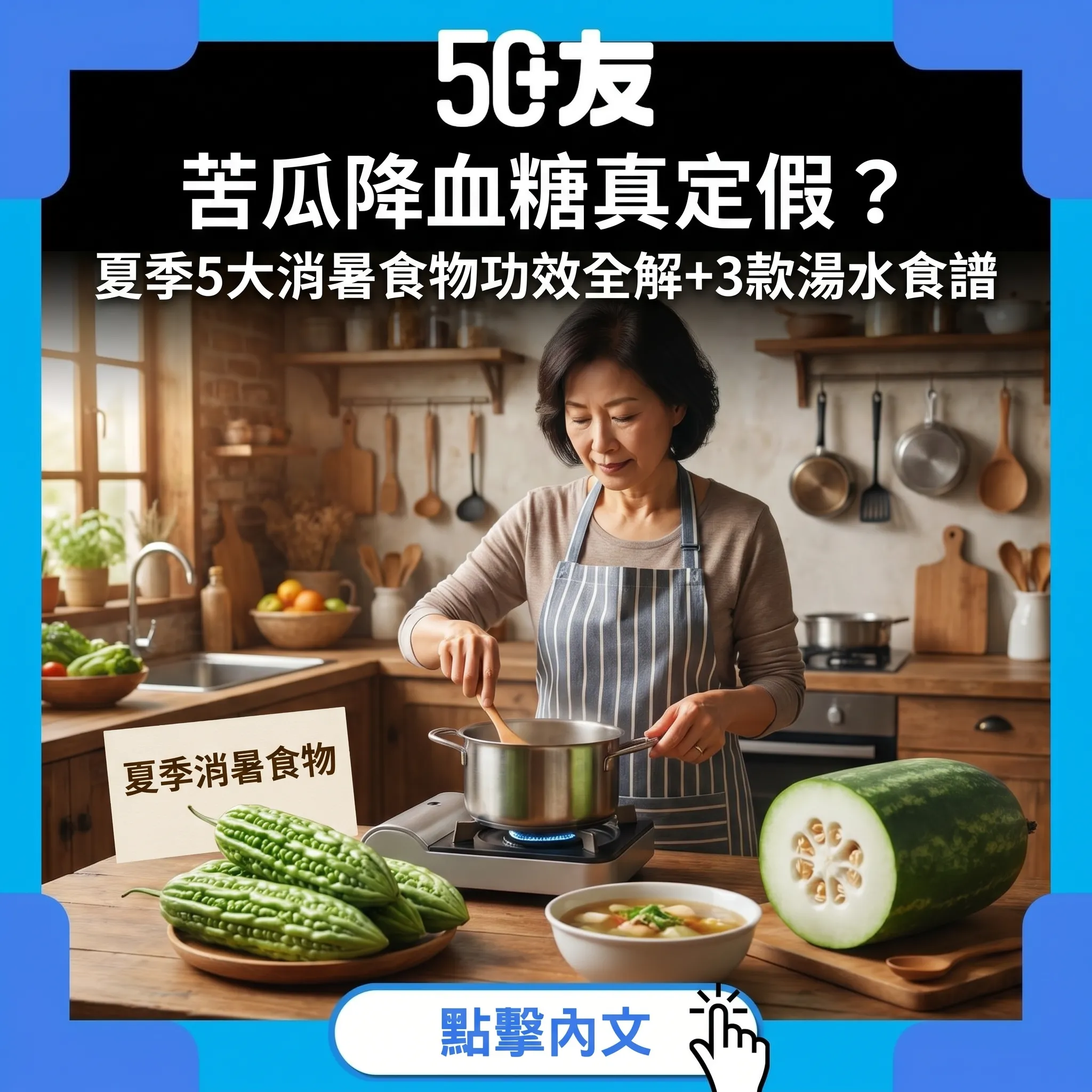 苦瓜降血糖真定假？夏季5大消暑食物功效全解+3款湯水食譜