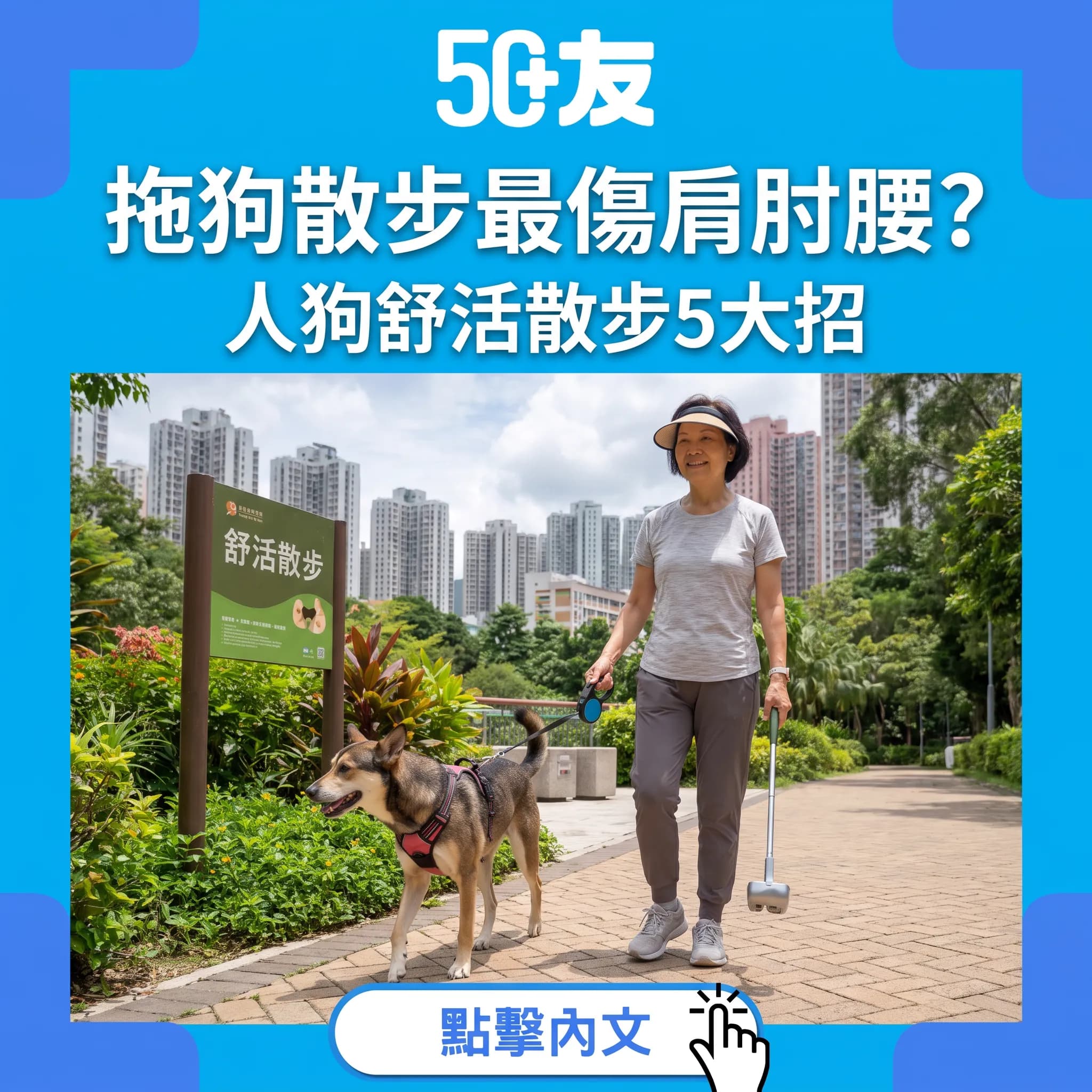 拖狗散步關節保養:人狗舒活5大招