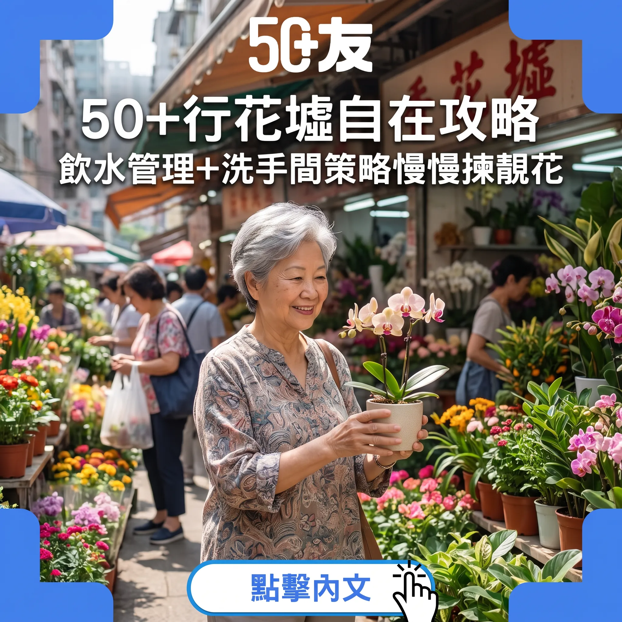 50+行花墟自在攻略:買花都要識保養身體