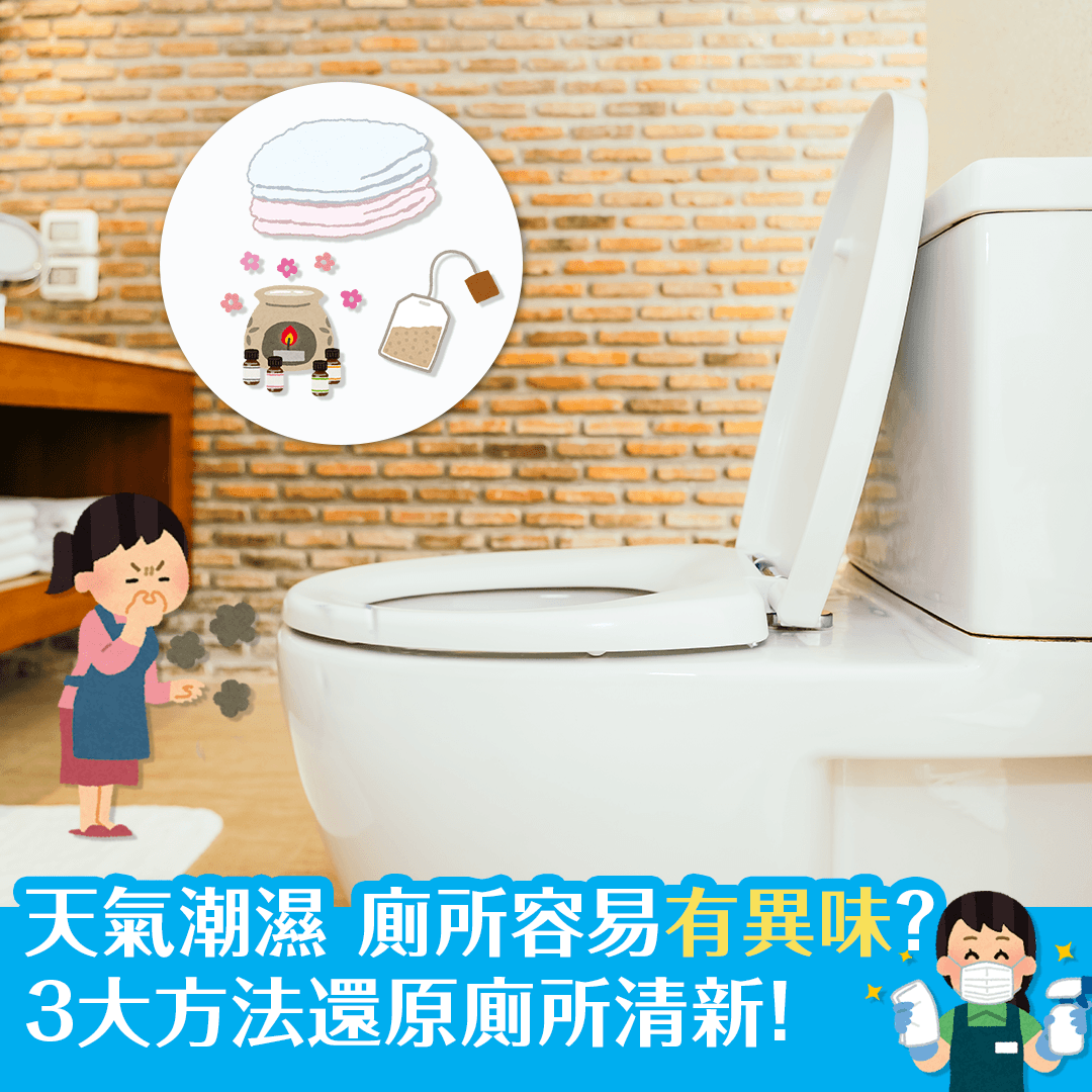 天氣潮濕 廁所容易有異味？3大方法還原廁所清新！