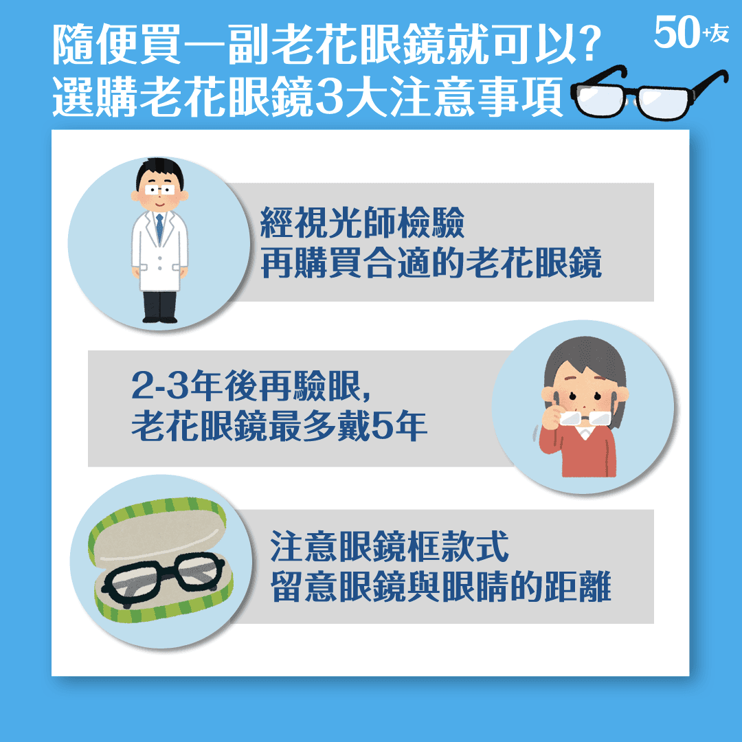 隨便買一副老花眼鏡就可以？選購老花眼鏡3大注意事項