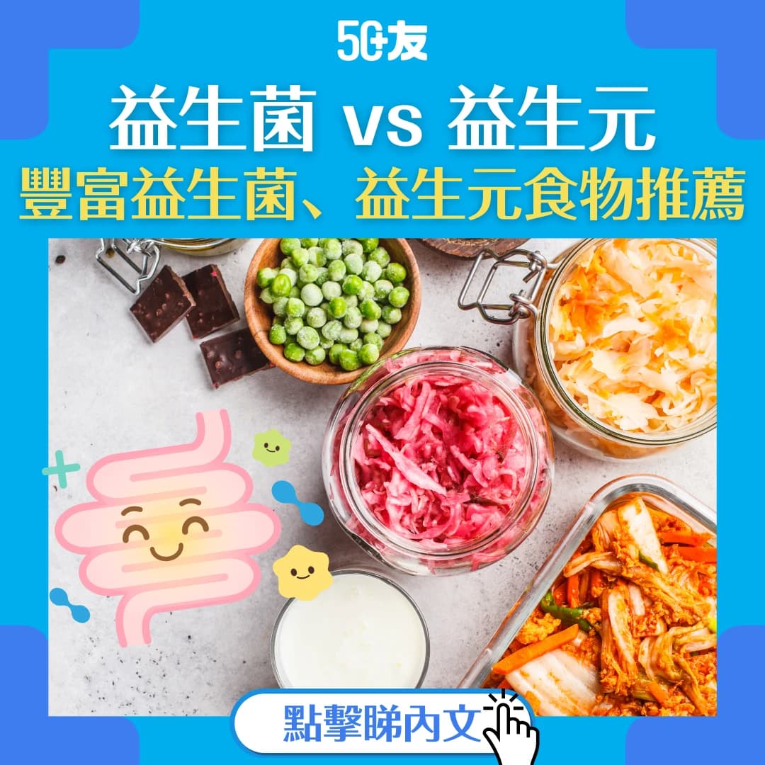 【益生菌vs益生元】兩者有何分別？想吸收益生菌、益生元可以吃甚麼？