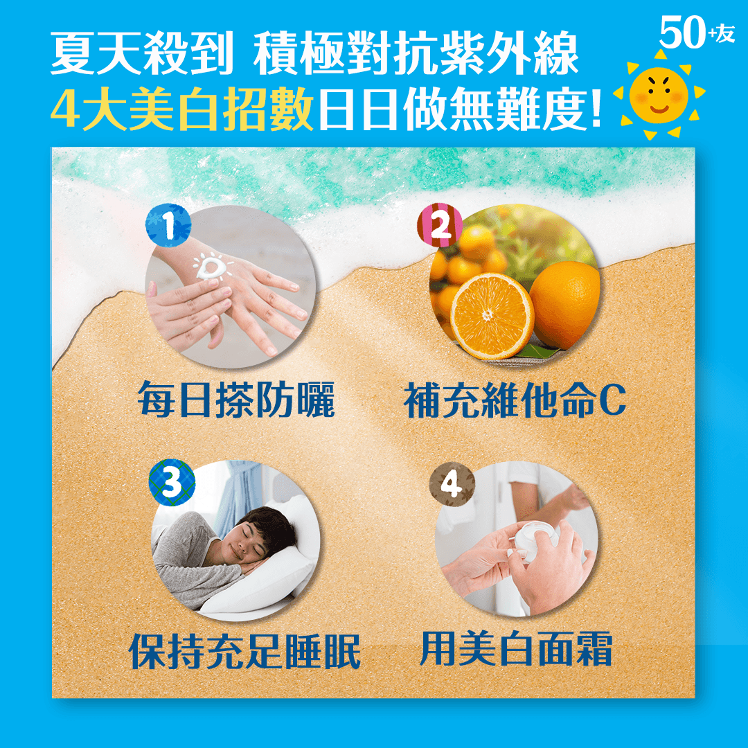 夏天殺到 積極對抗紫外線 4大美白招數日日做無難度！